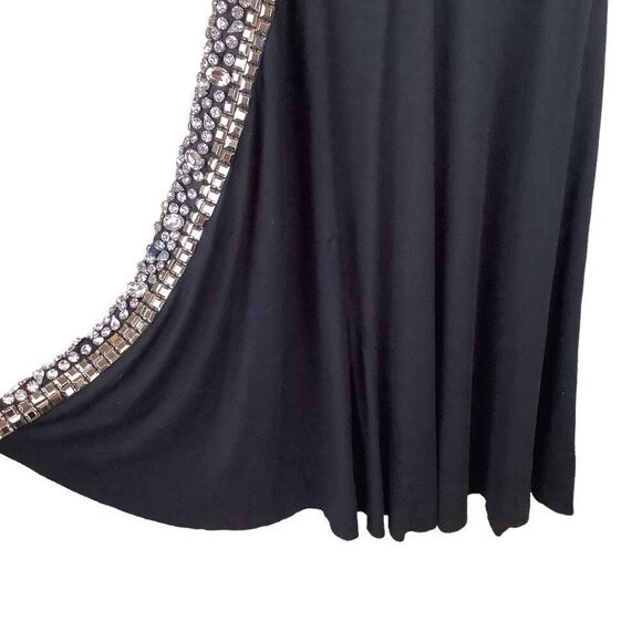 NWT Haute Hippie Asymmetrical ￼Jeweled One Shoulder Midi Dress - Picture 4 of 15